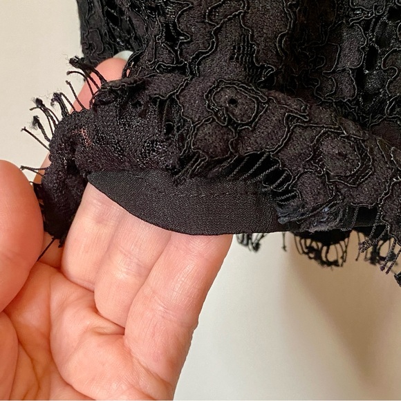 Elegant Black Lace Pants-- - Picture 4 of 9